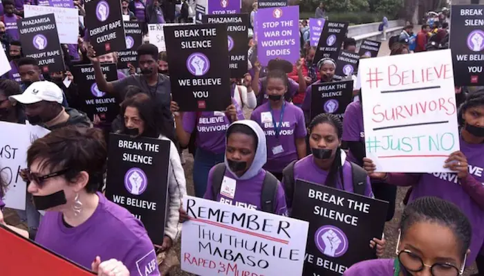 South African Women Stage Purple Protest Nationwide Against Gender Violence
